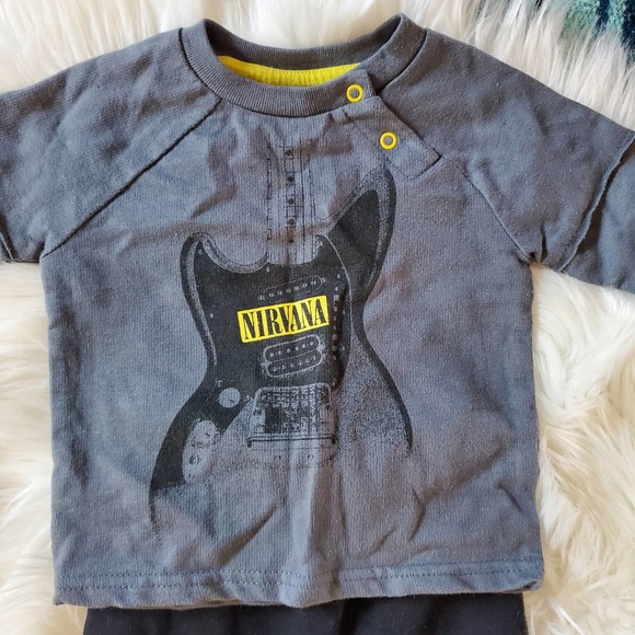 Nirvana Baby Shirt & Pant Set 6-9 Months - Picture 2 of 6
